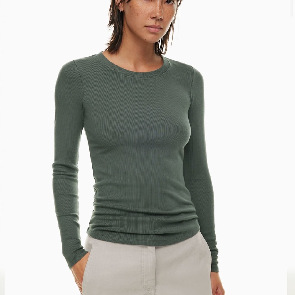 Wilfred Free Teal Ribbed Top - Picture 2 of 7
